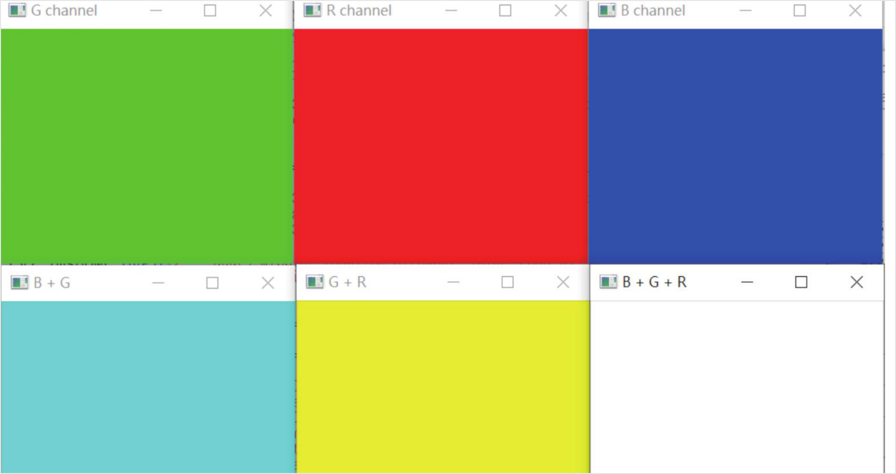 ch8_7.py BGR 原色相加结果