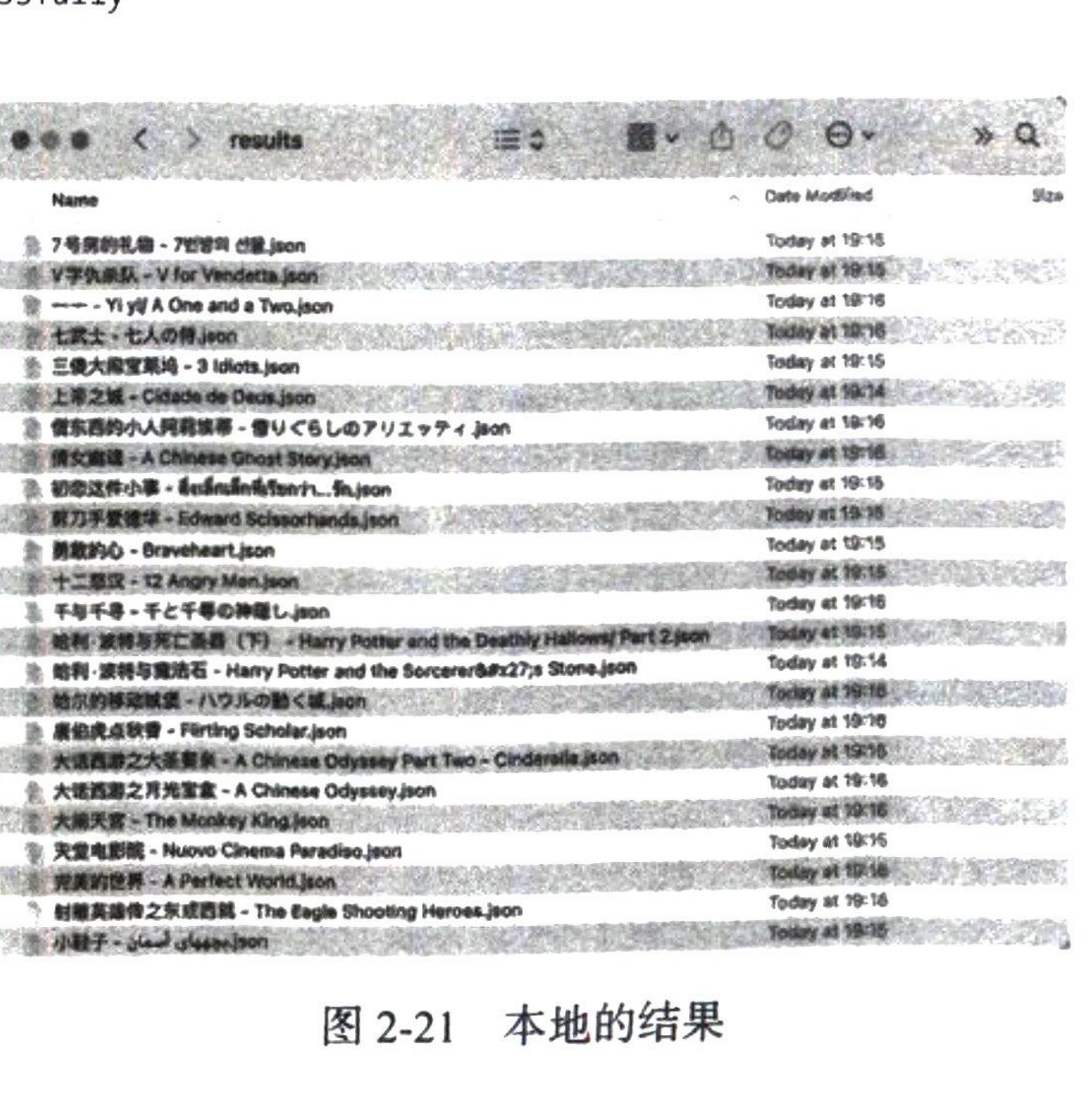 图2-21 本地的结果